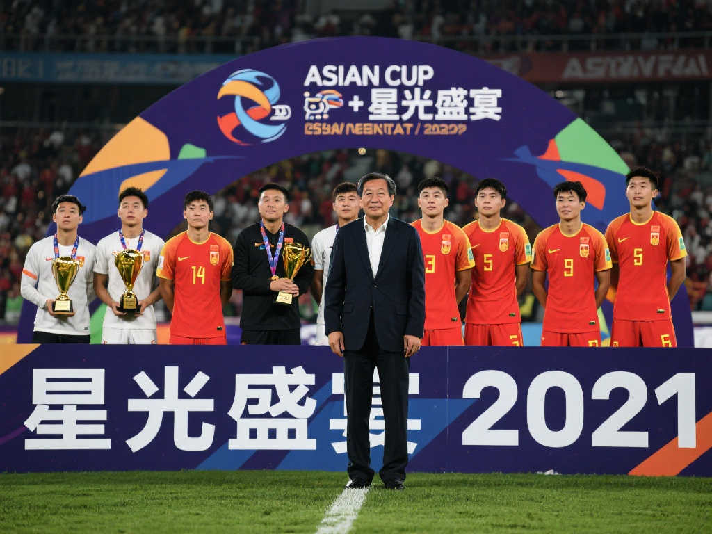 贾秀全现场助阵亚洲杯决赛 历届MVP齐聚一堂